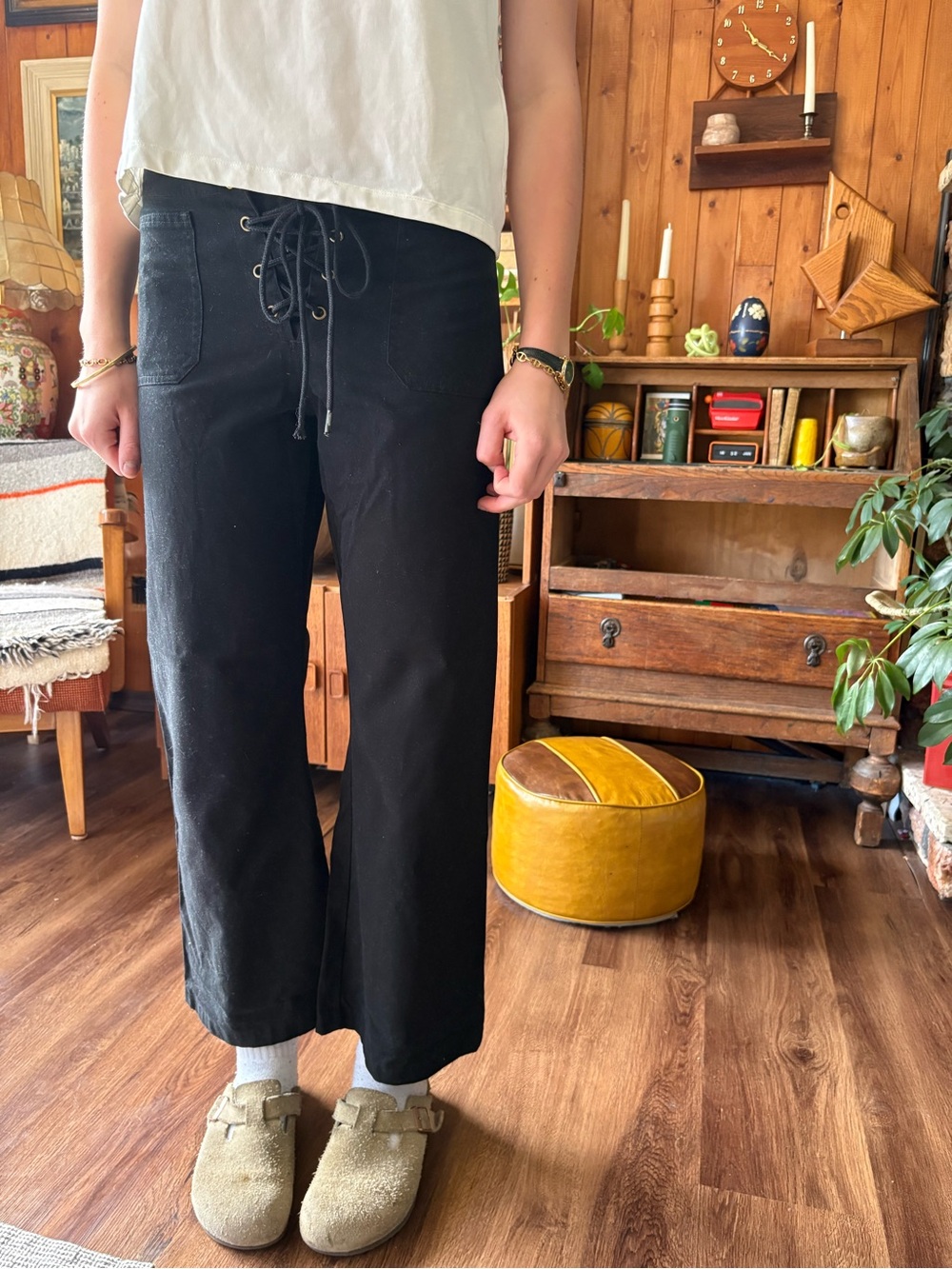 Urban Life Y2K Low Rise Tie Front Pant S
